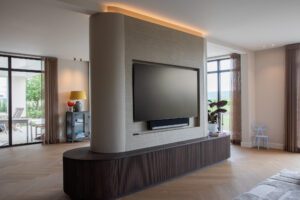 Tv meubel als room divider